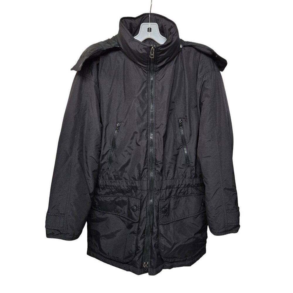 Eddie Bauer Women’s Goose Down Puffer Parka M Hooded Nylon Winter Jacket